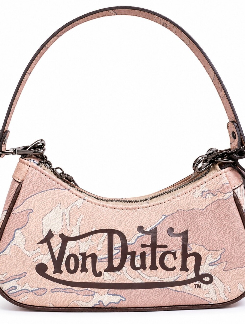 🆕️Von Dutch Desert Camo Pink Y2K Shoulder Bag Purse NWT VDSB-2074